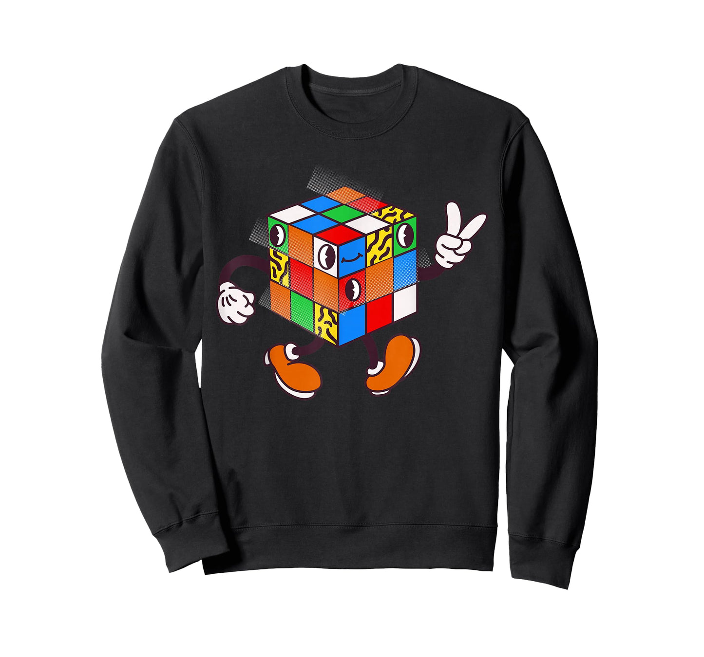 Competitive Puzzle Cube Vintage Cartoon Speed Cubing Hobby T-Shirt