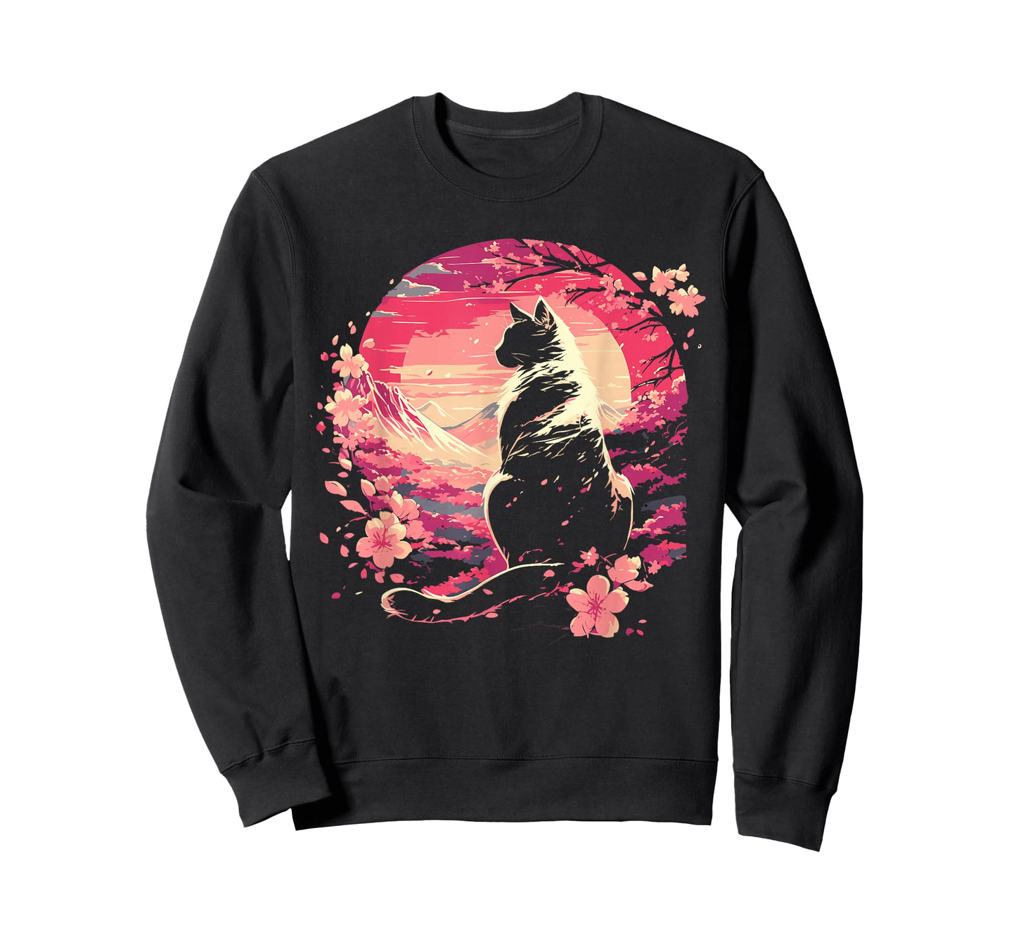 Kawaii Cat Anime Japanese Retro Men Women Kids Funny Cat T-Shirt