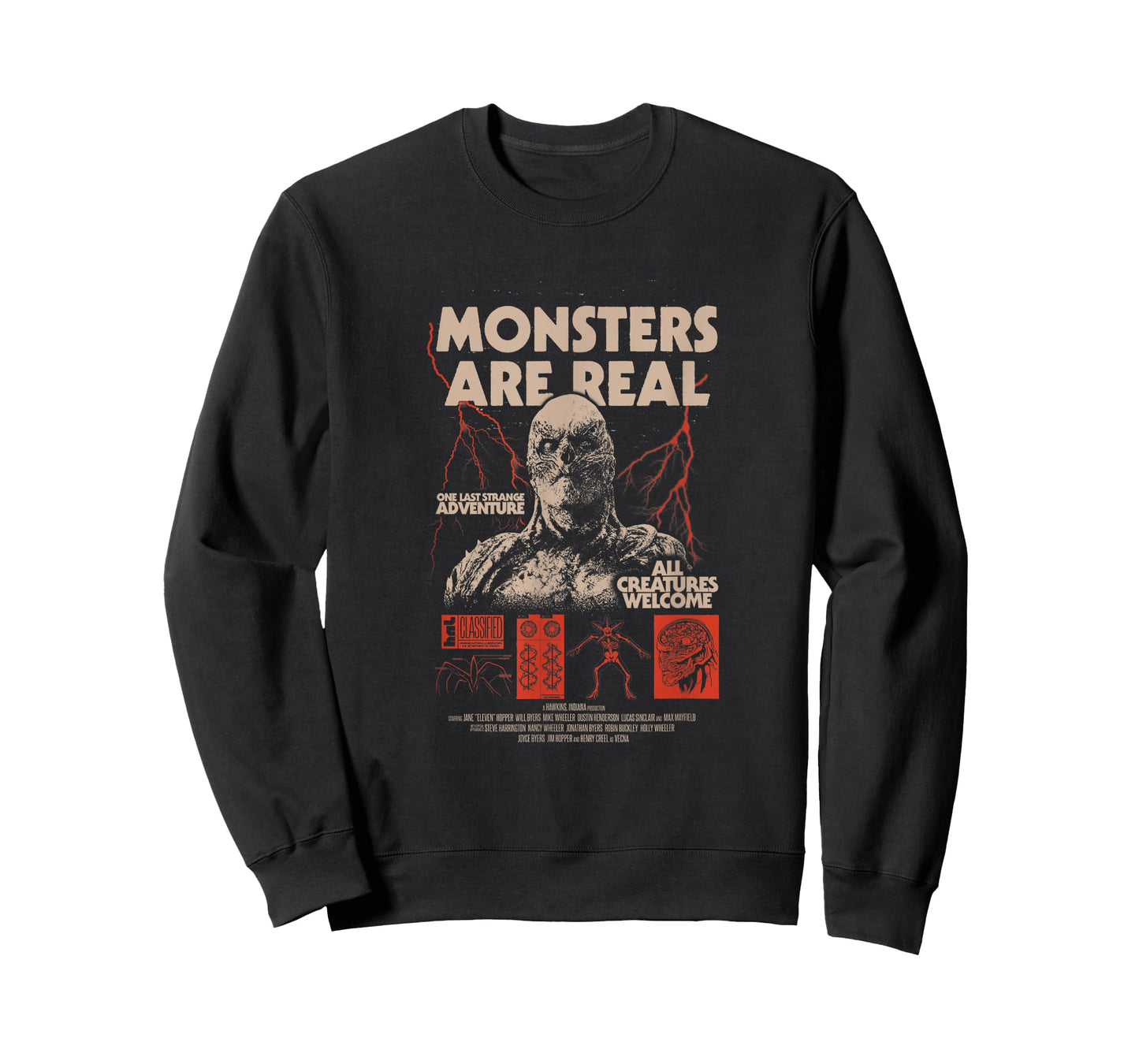 Stranger Things Monsters are Real Vecna Distressed Poster T-Shirt
