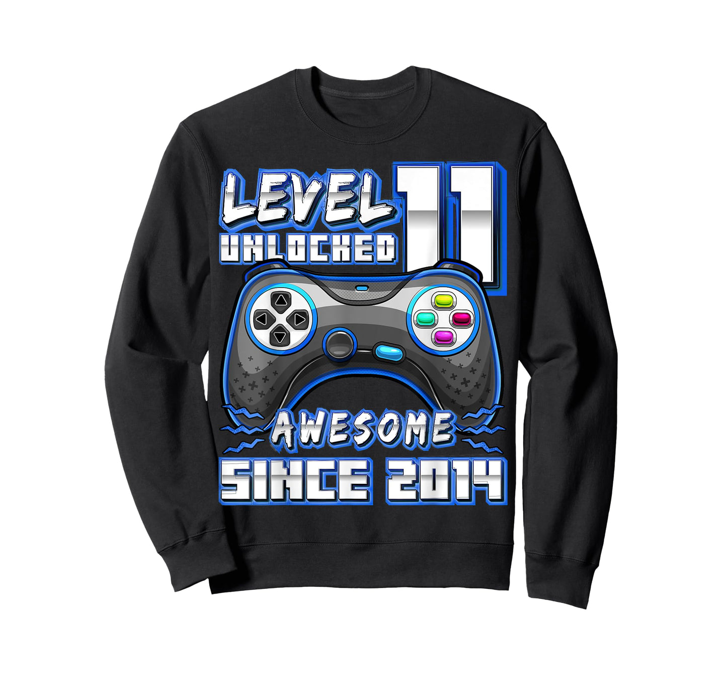 11th Birthday Boy Level 11 Gamer 11 Year Video Game Party T-Shirt