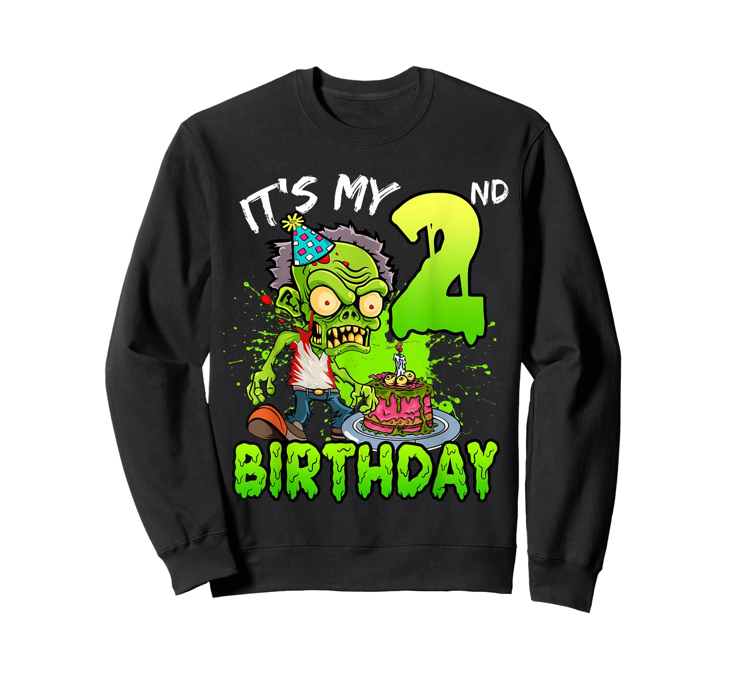 It's My 2nd Birthday Zombie Lover 2 Year Old Boys Girls T-Shirt