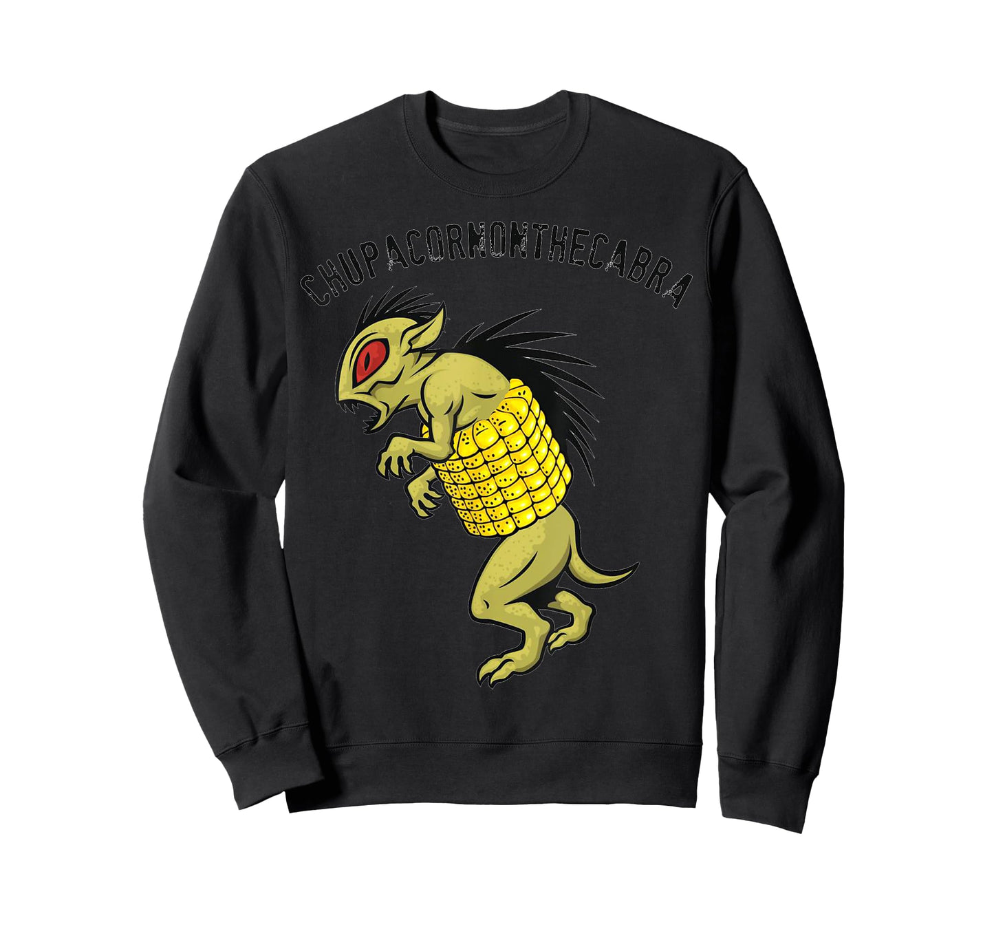 El Chupacabra Chupacornonthecabra Corn on the Cob Novelty T-Shirt
