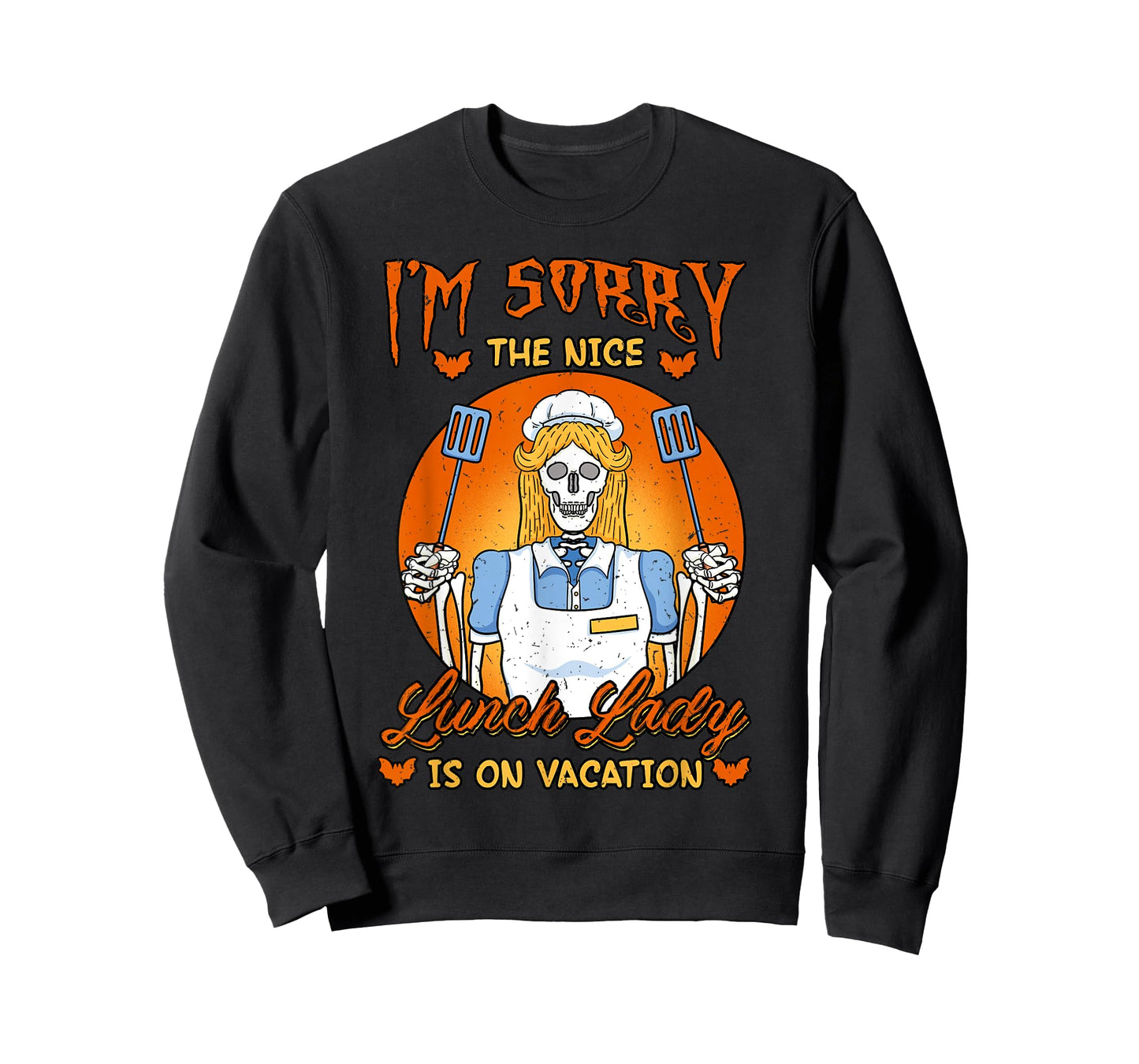Lunch Lady Skeleton Worker Halloween All Hallows' Eve T-Shirt