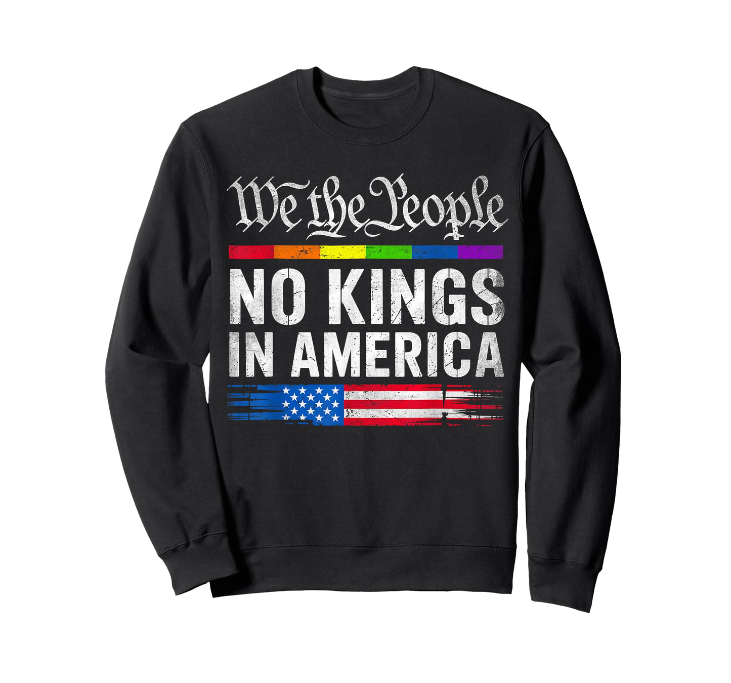 No Kings In America Patriotic Pro-Democracy Protest June 14 T-Shirt