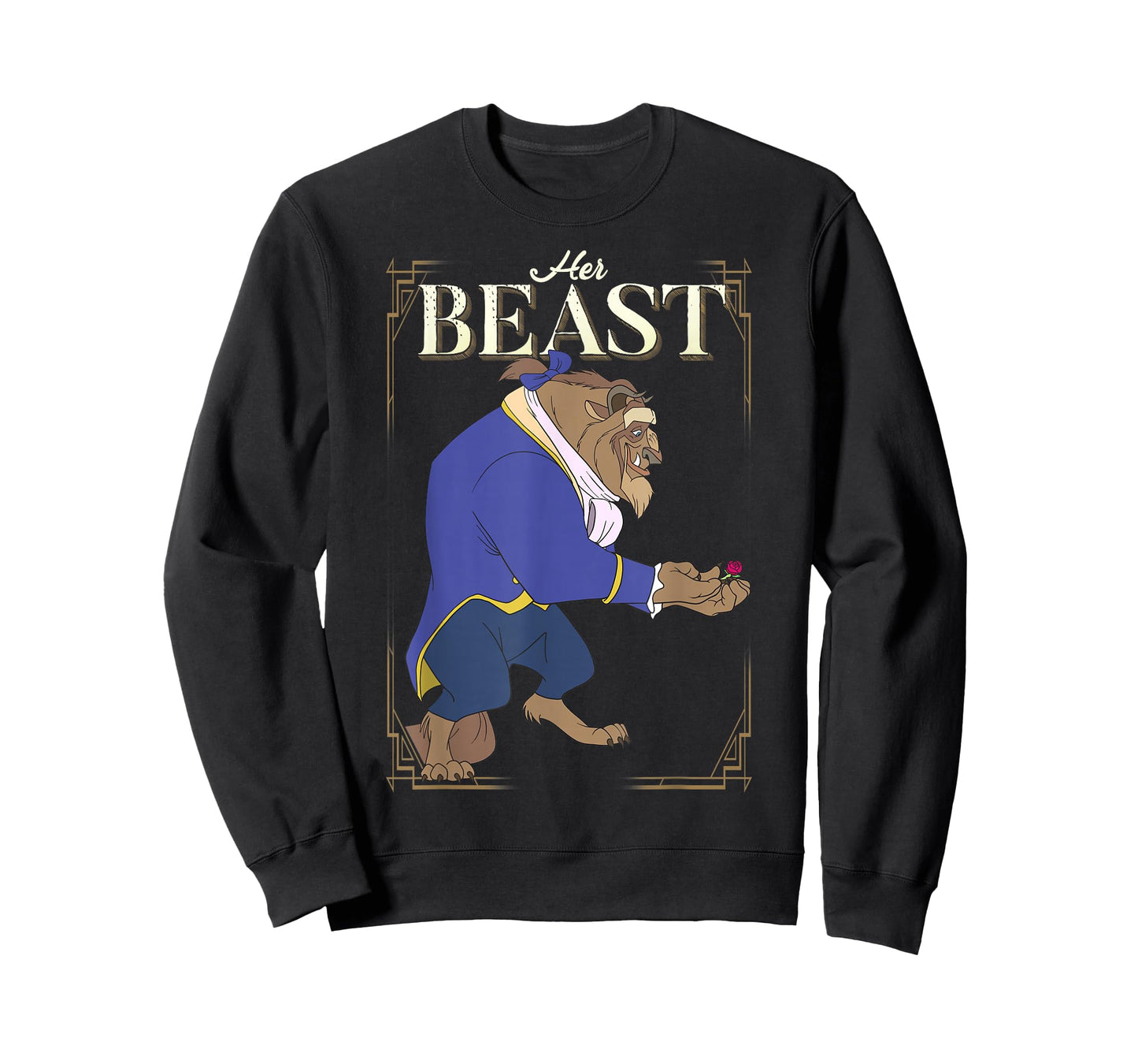 Disney Beauty and the Beast Her Beast Framed Portrait T-Shirt