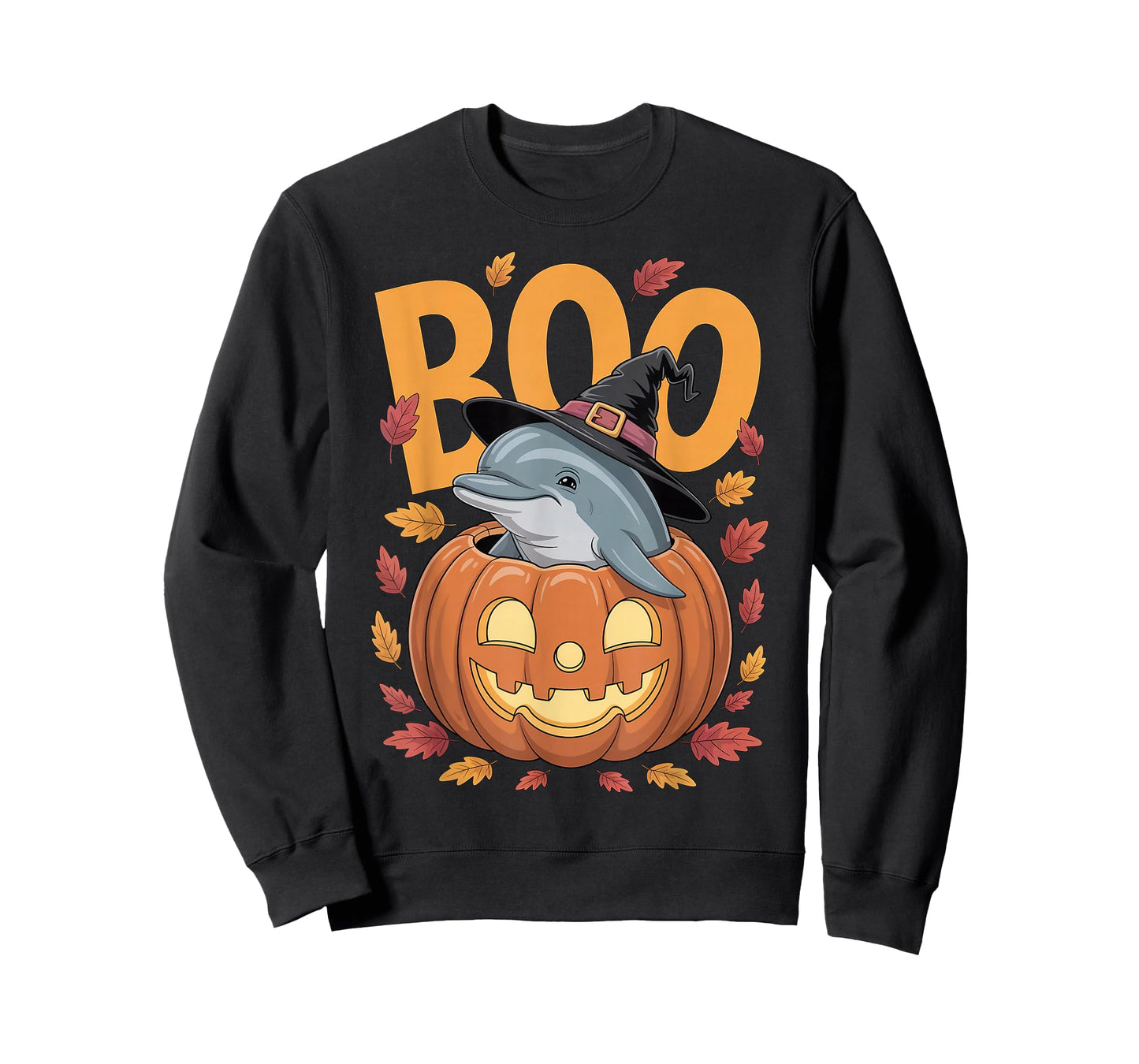 Dolphin Costume on Pumpkin Halloween Dolphin T-Shirt