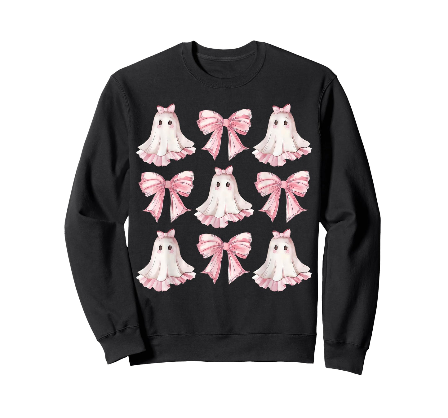 Retro Pink Bow Ghost Shirt | Cute Ghost Graphic Girl Women T-Shirt
