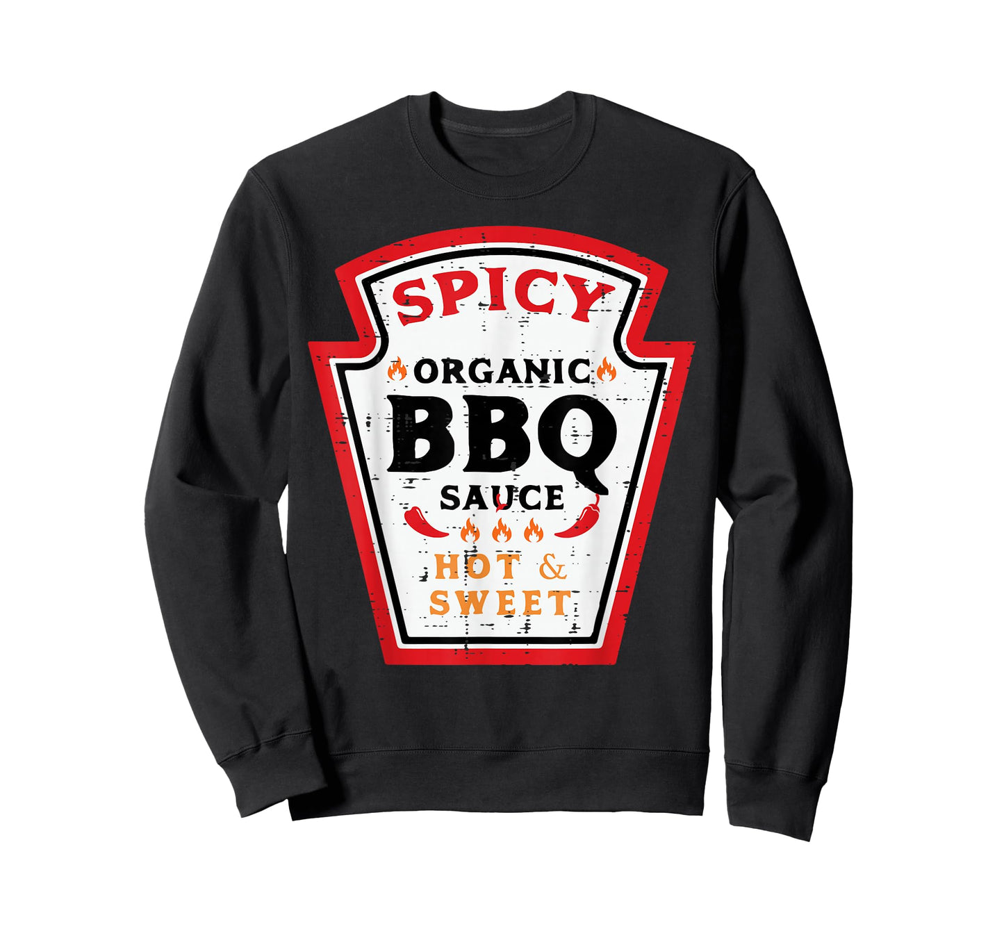 Halloween Spicy BBQ Sauce Funny Food Costume Men Women Kids T-Shirt