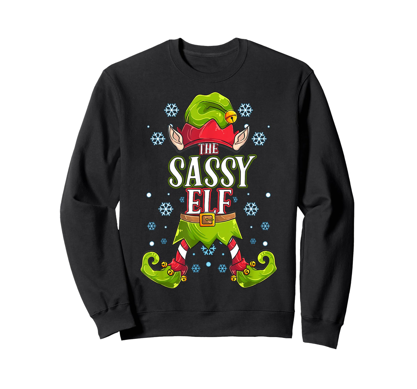Sassy Elf Matching Family Group Christmas Party T-Shirt