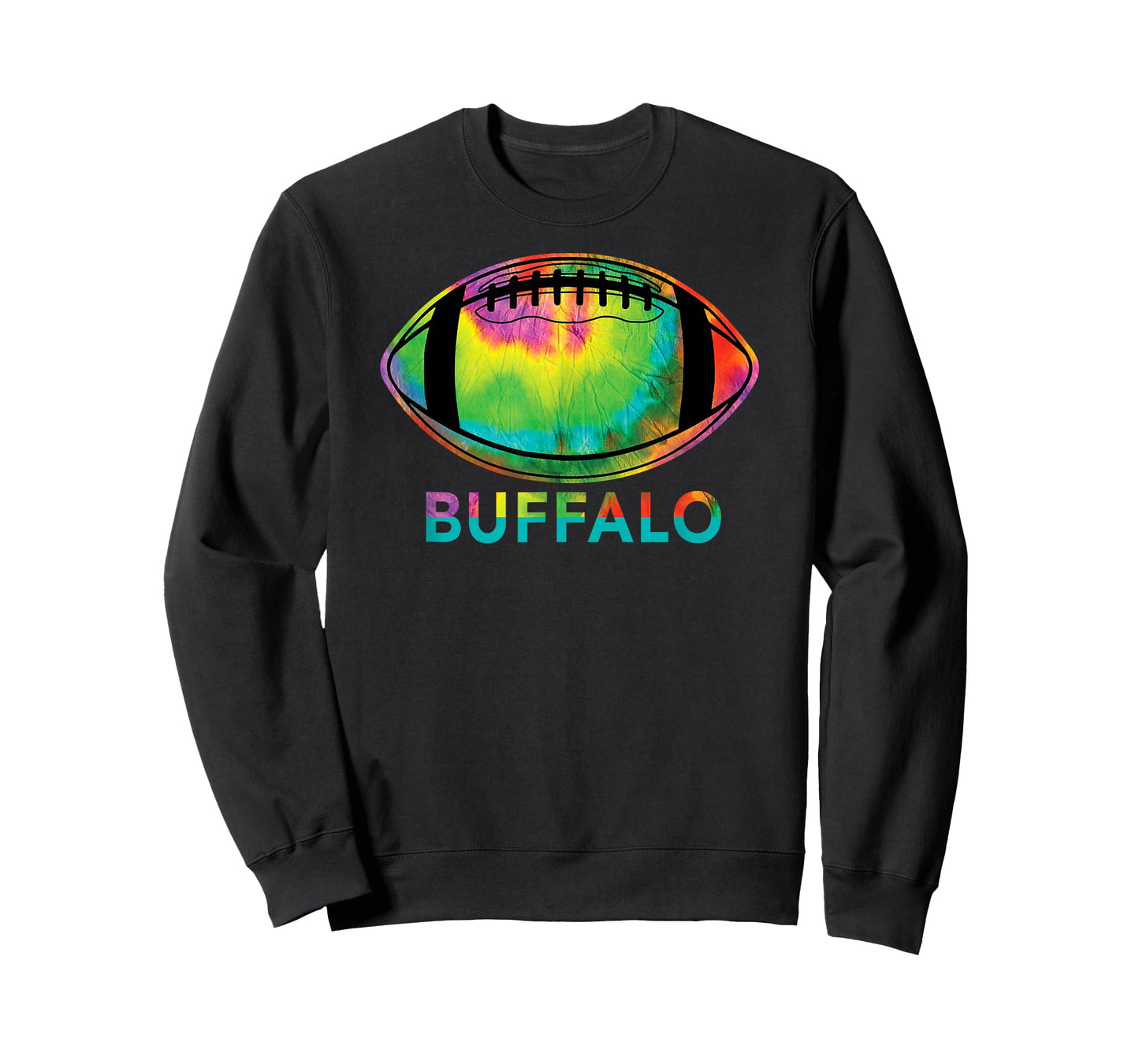 Tie Dye Football Buffalo T-Shirt