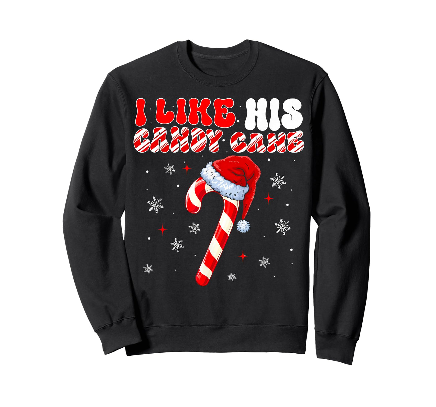 Couples Matching Christmas I Like His Candy Cane T-Shirt