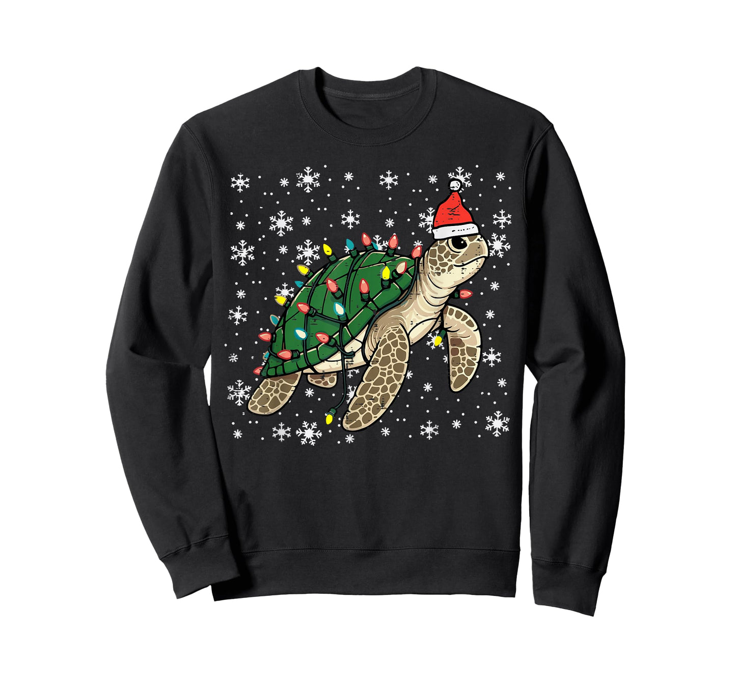 Christmas Sea Turtle Santa Xmas Men Women Boys Girls Kids T-Shirt