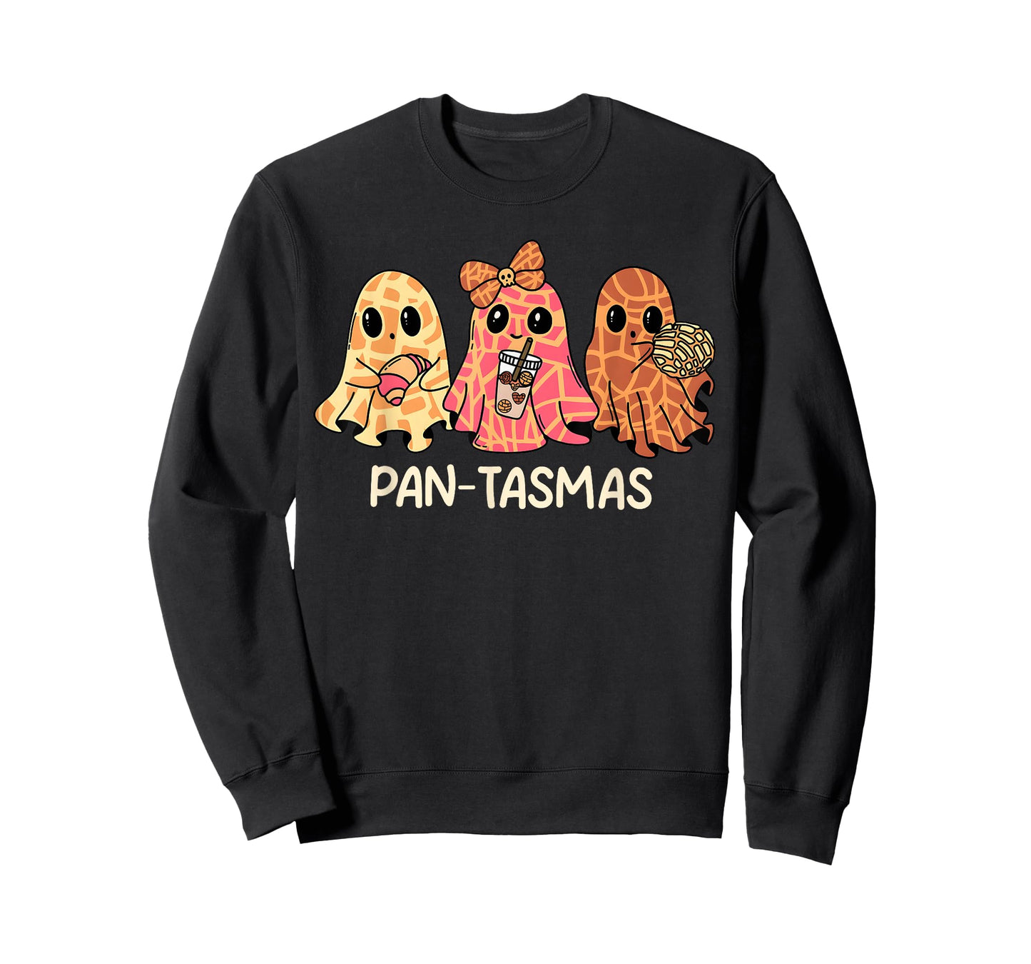 Pantasmas Conchas Ghost Halloween Mexican Girl Women Kids T-Shirt