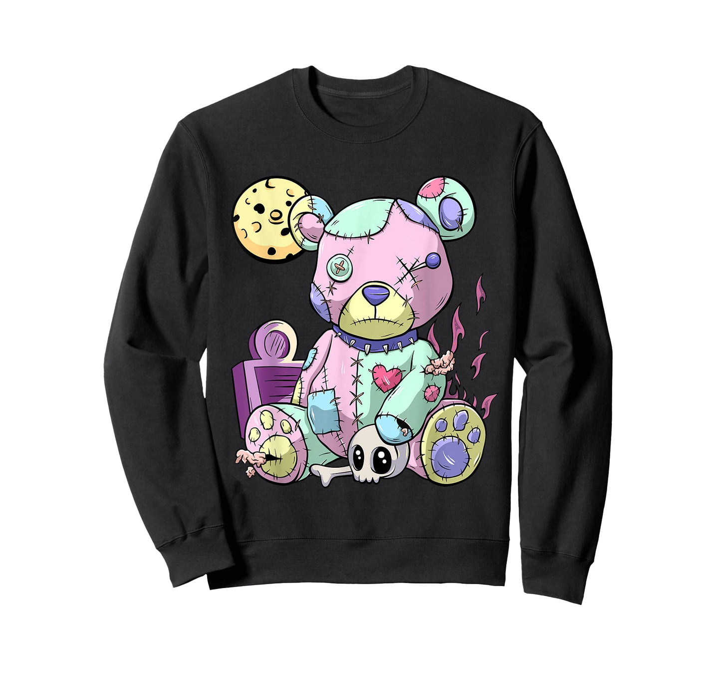 Kawaii Pink Pastel Goth Cute Creepy Teddy Bear Anime T-Shirt