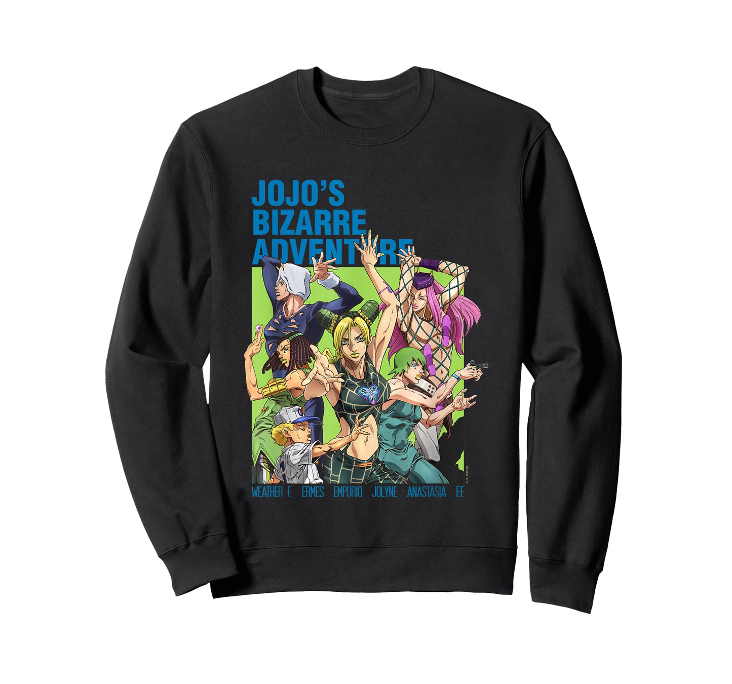 JoJo's Bizarre Adventure Part 6 Stone Ocean Group Pose Anime T-Shirt