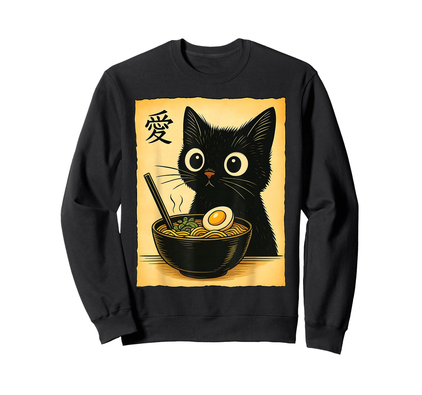 cat eating ramen T-Shirt