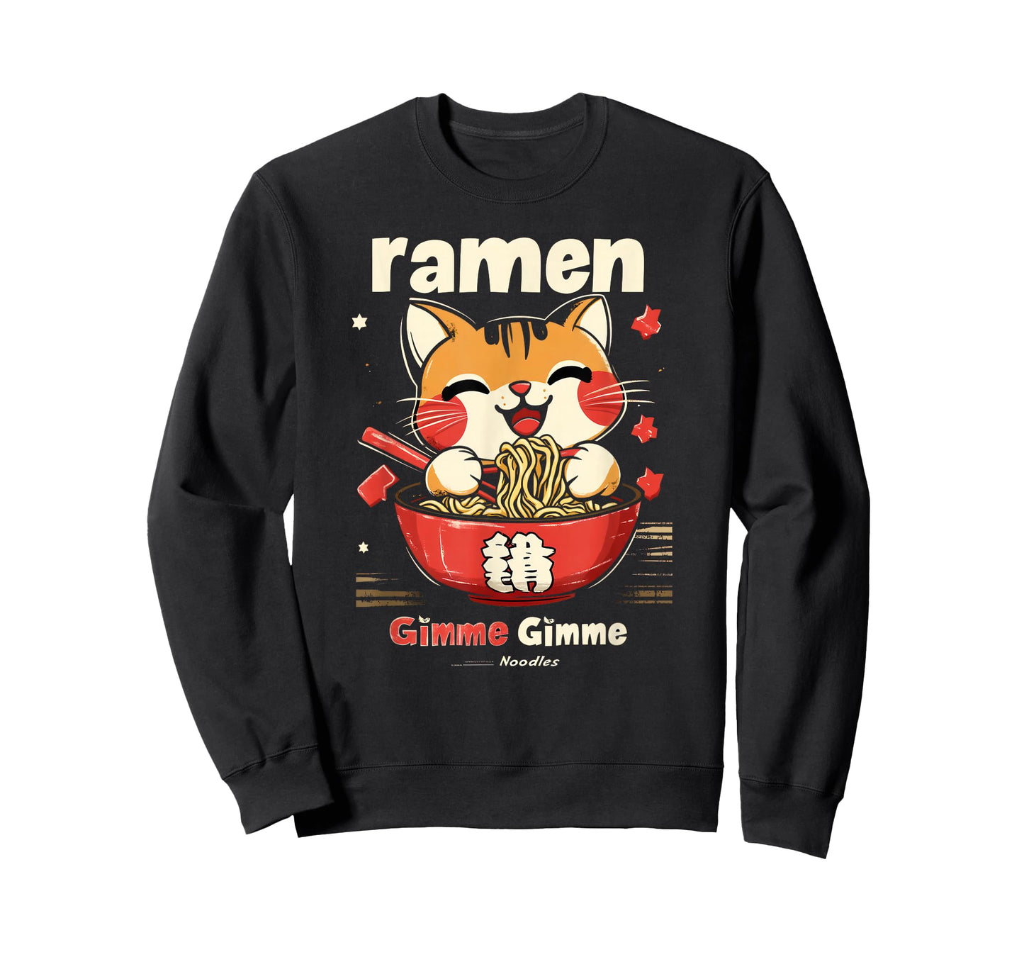 Anime Cat Ramen Kawaii japanese cat kawaii manga T-Shirt