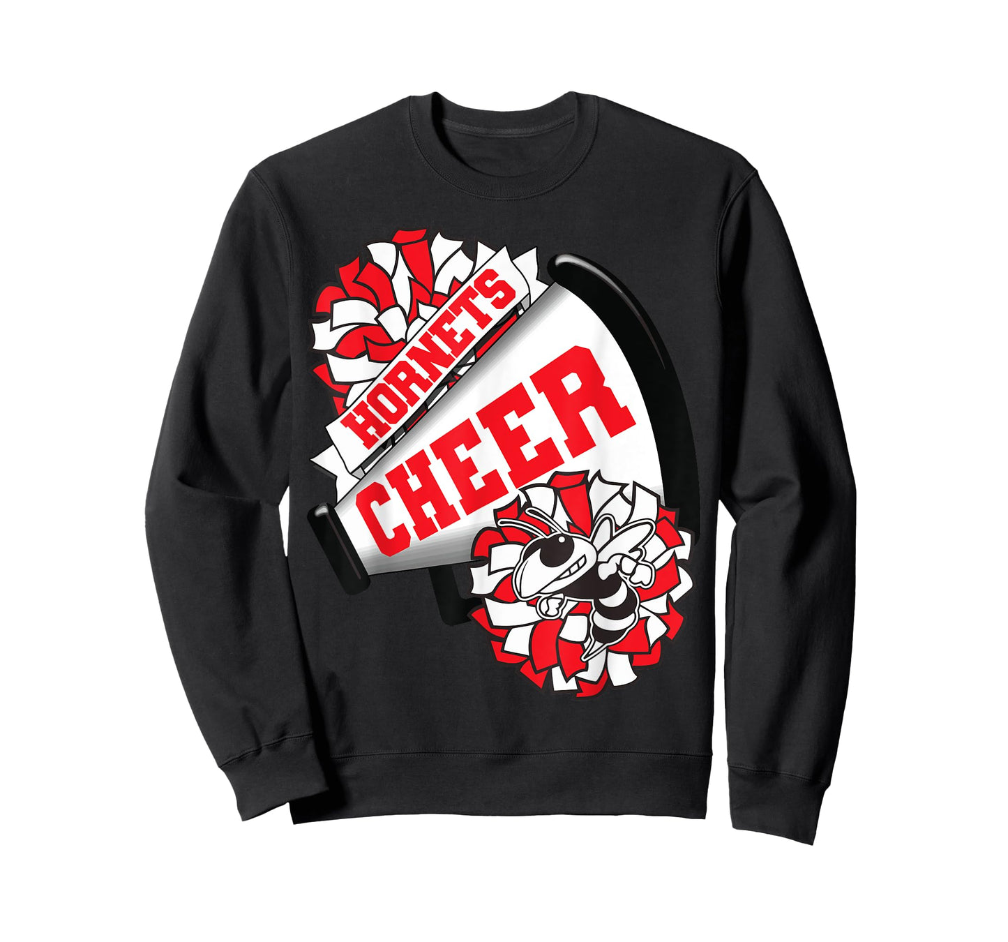 Hornets Cheer Back To School Cheerleading Spirit Red T-Shirt