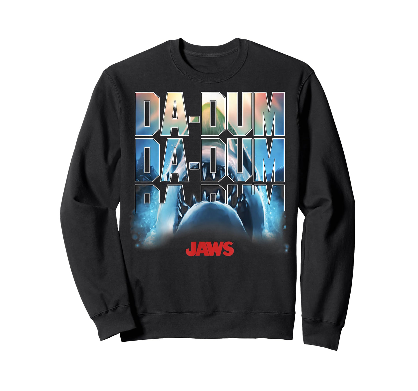 Jaws Da-Dum Da-Dum Da-Dum Build-Up Fill Logo T-Shirt