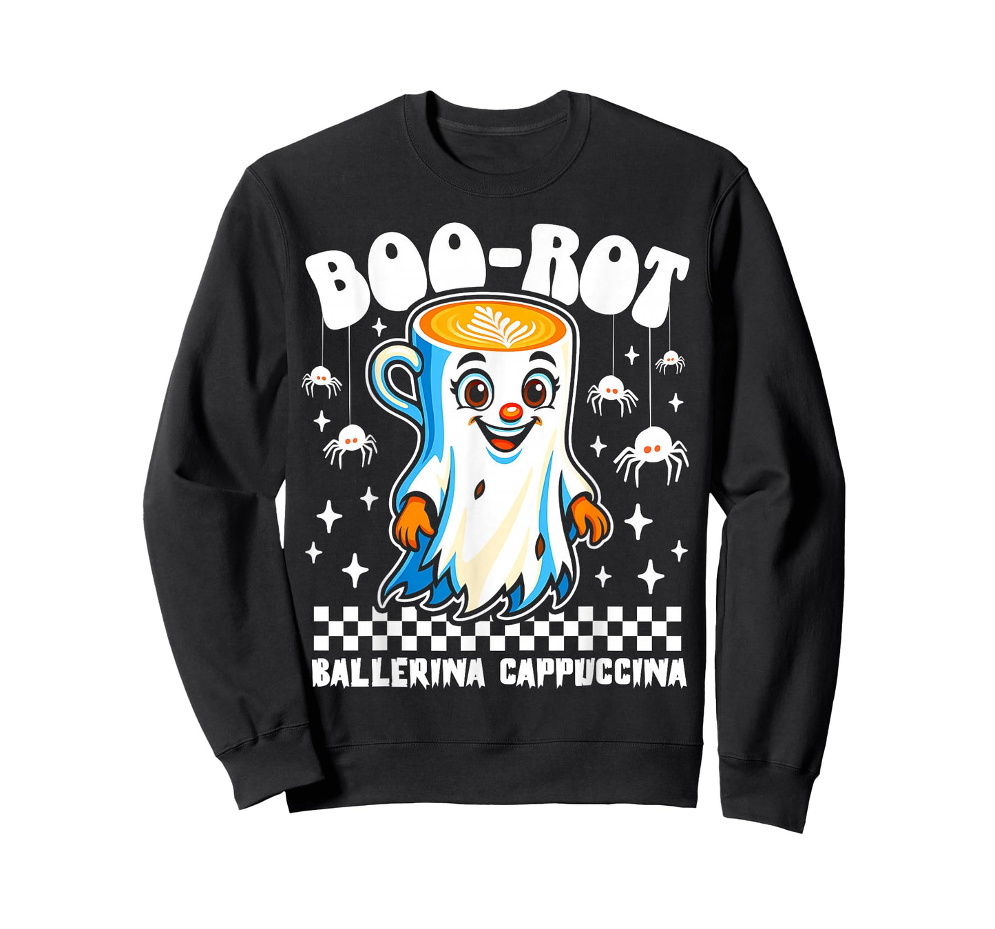 Ballerina Cappuccina Halloween Spooky Ghost Italian Brainrot T-Shirt