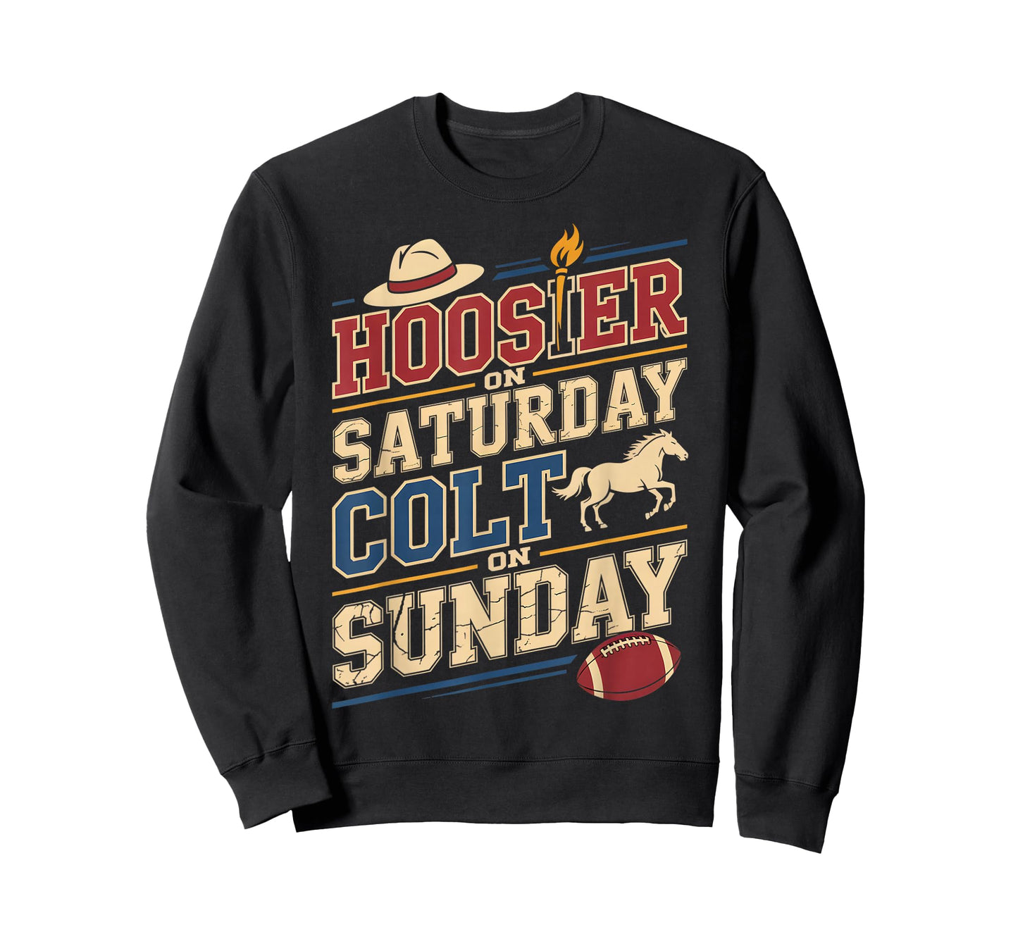 Hoosier-on Saturday Colt on Sunday T-Shirt