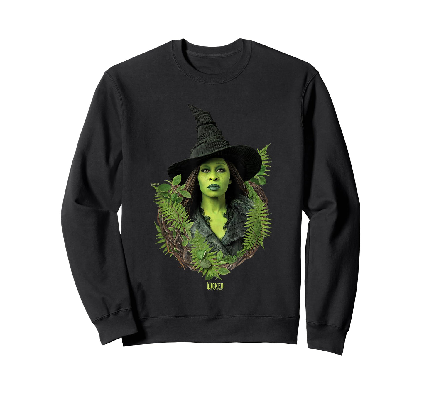 Wicked: for Good Elphaba Bold Portrait & Greenery T-Shirt