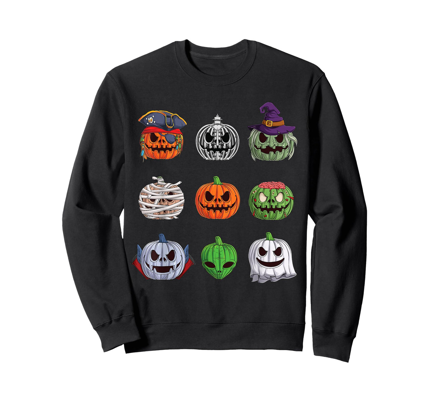 Funny Halloween costume Women Kids Men Pumpkin characters T-Shirt