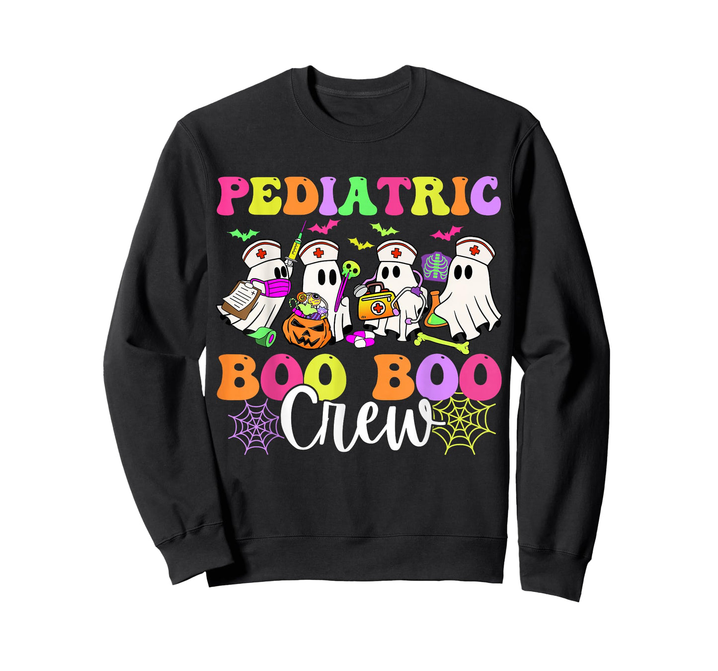 Pediatric Nurse Boo-Boo Crew Ghost Nurse Halloween Costume T-Shirt