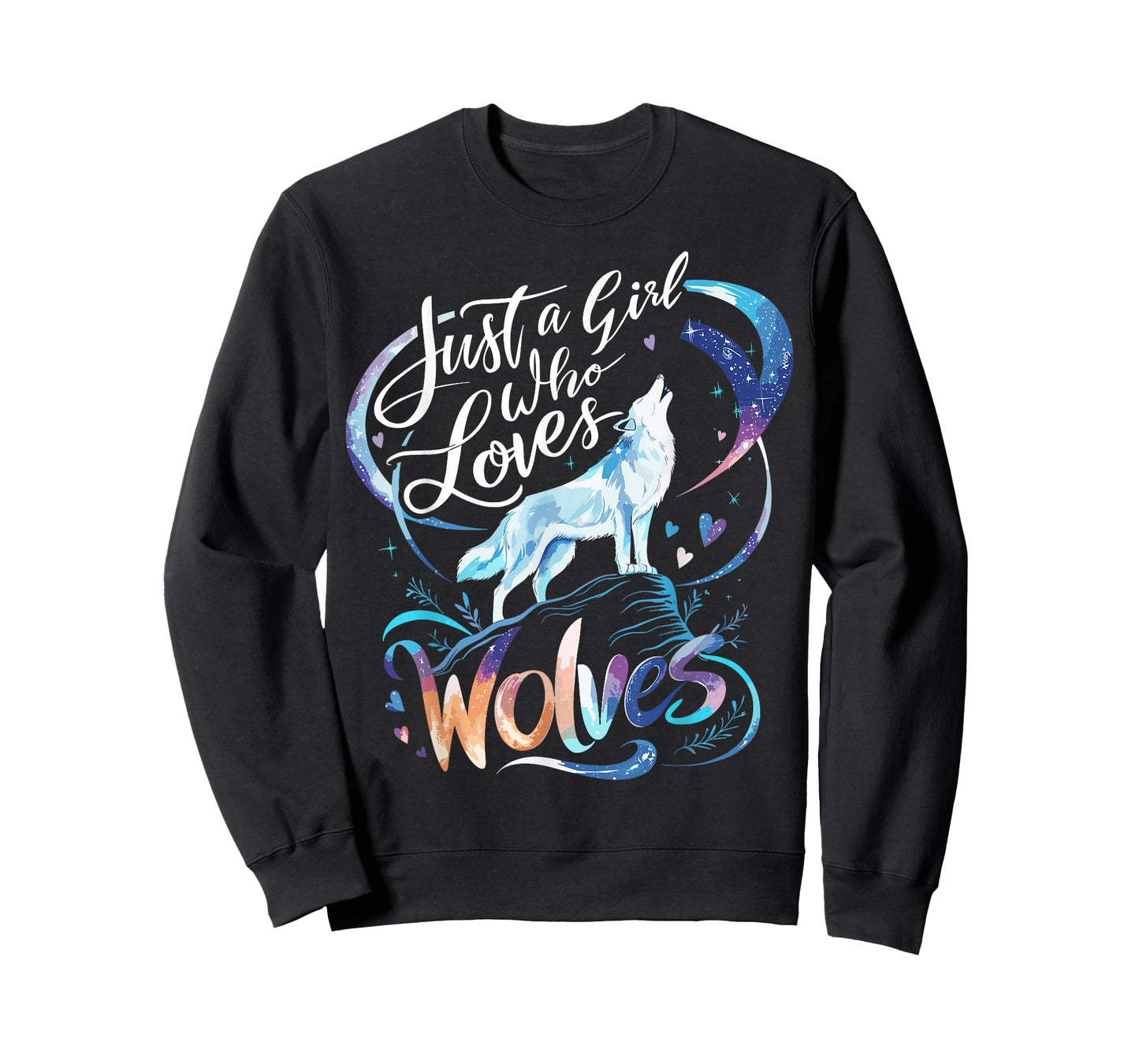 Cute Wolf Just a Girl Who Loves Wolves T-Shirt