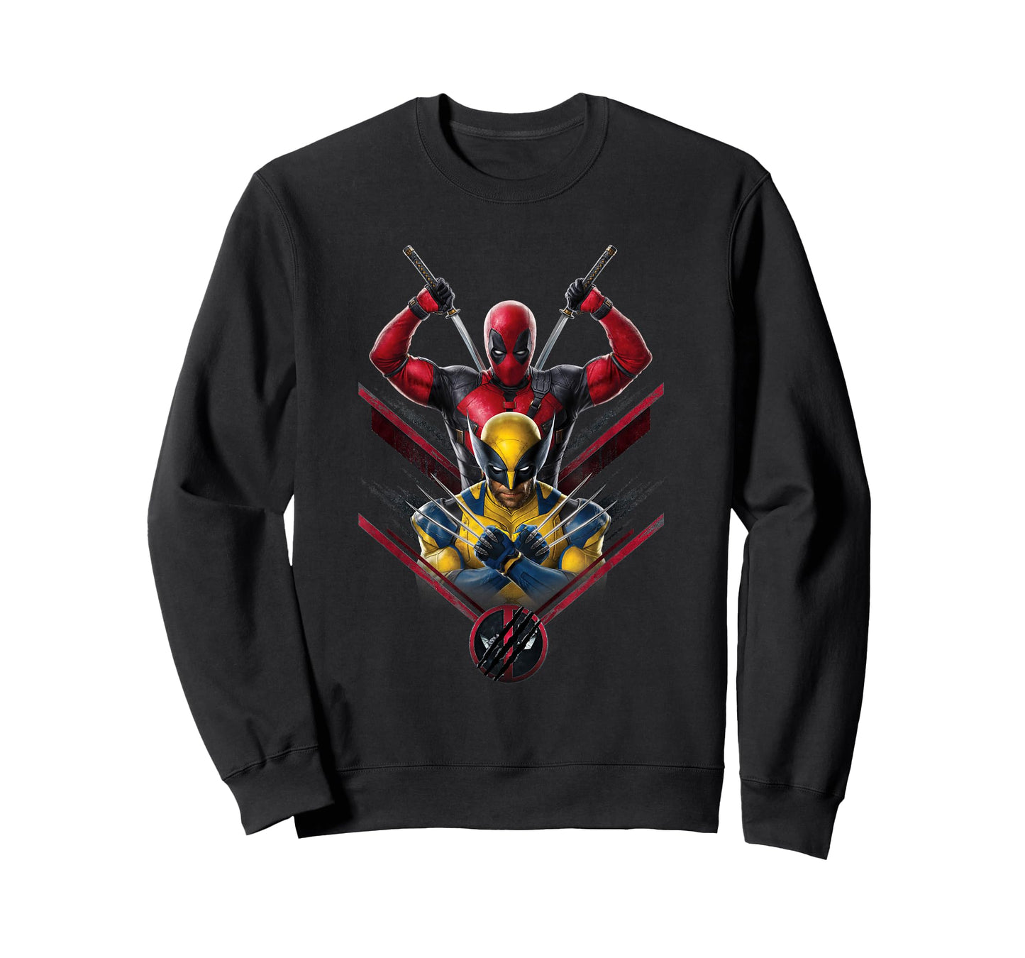 Marvel Studios Deadpool & Wolverine with Claw-Slashed Logo T-Shirt