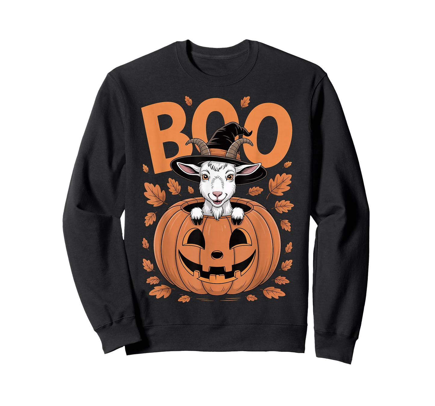 Goat Costume on Pumpkin Halloween Goat T-Shirt