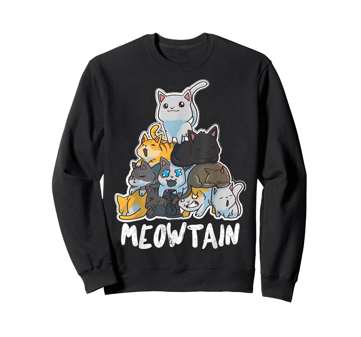 Anime Cats Kawaii Neko Pile Moewtain T-Shirt