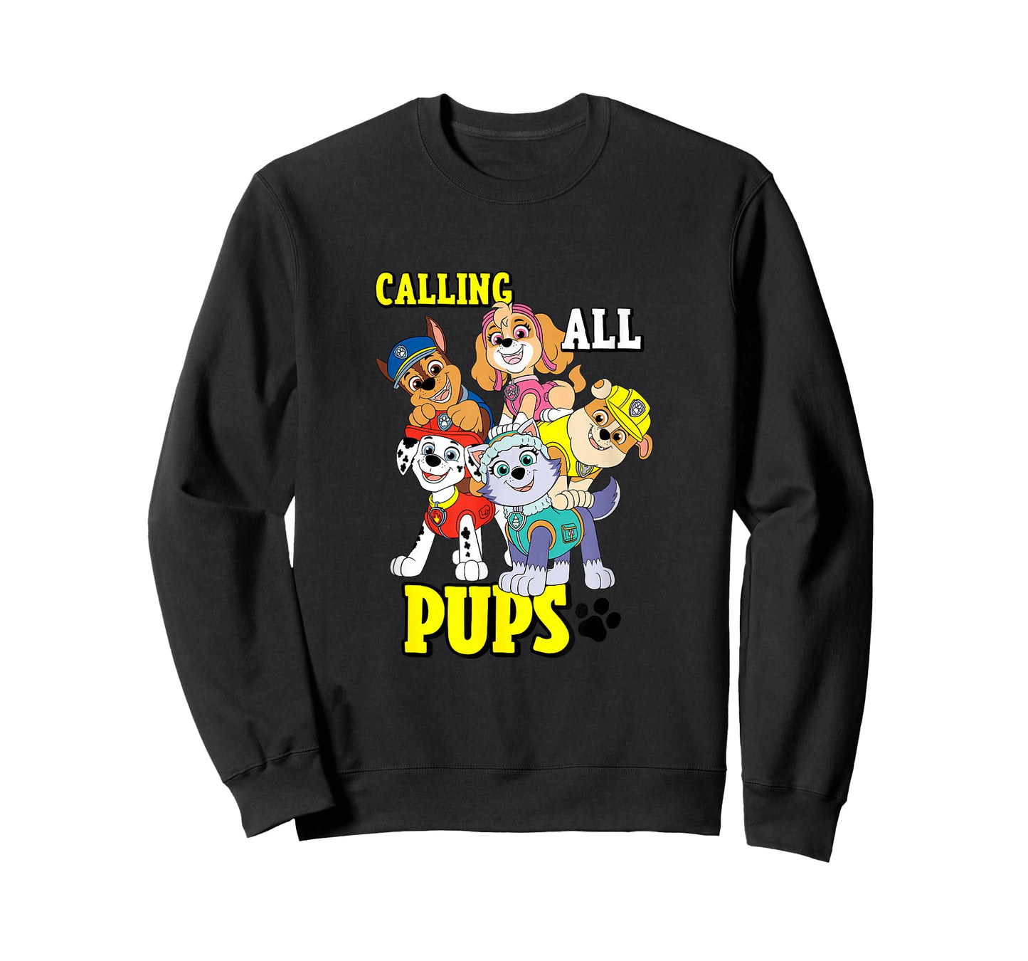 Paw Patrol Calling All Pups Team Group Graphic T-Shirt