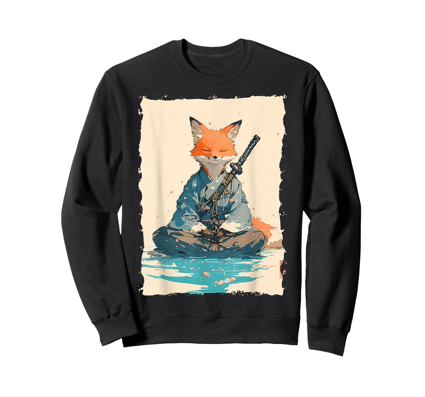 Kitsune Samurai Warrior Japan Myth Fox Spirit T-Shirt