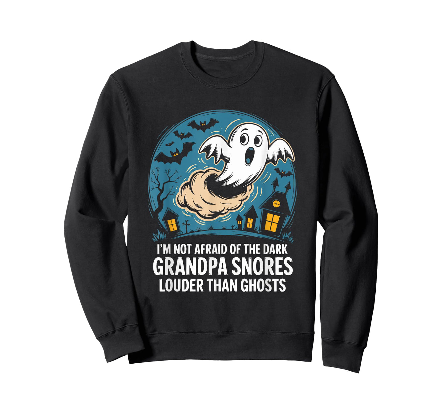 Grandpa Snores Louder Than Ghosts' Grandkids Halloween T-Shirt
