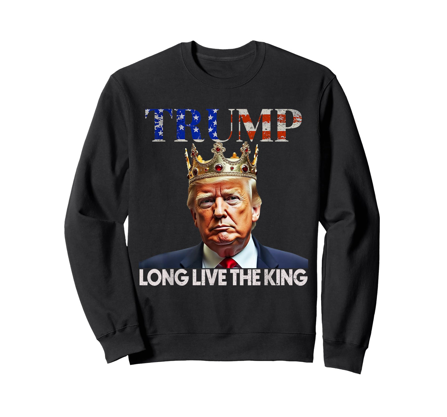 Long Live The King Vintage Retro Trump Portrait 4th of July T-Shirt
