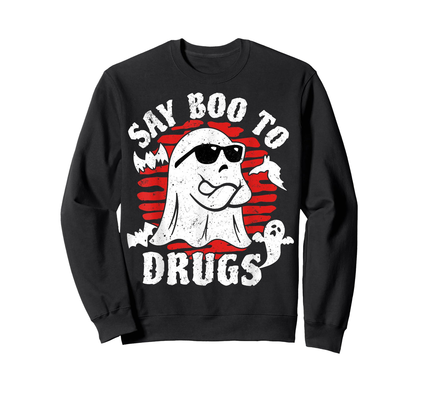 Say Boo to Drugs Anti-Drug Ghost Halloween Red Ribbon Week T-Shirt