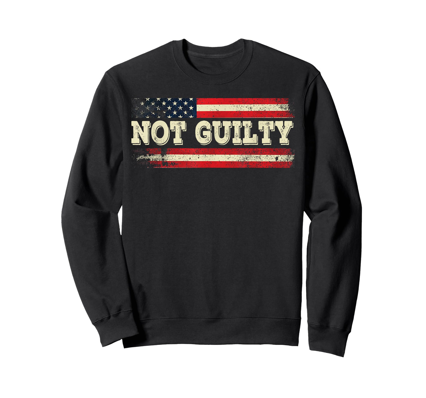 American Flag I Stand With USA Vintage Not Guilty Trump T-Shirt
