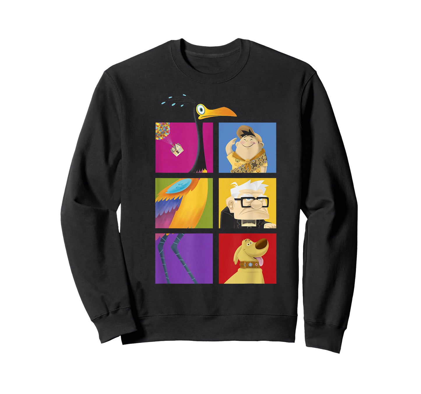Disney Pixar Up Characters Color Box Up T-Shirt