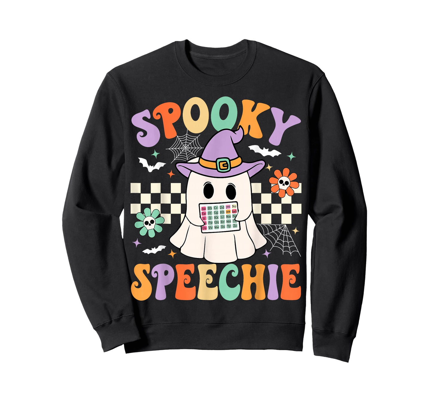 Spooky Speechie Speech Therapy Halloween Retro SLP Halloween T-Shirt