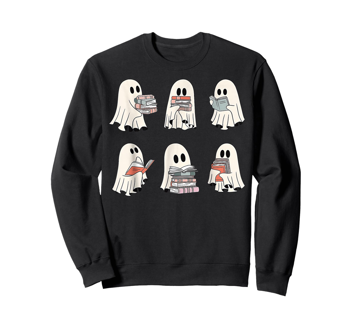 Ghost Reading Teacher Halloween Costume Book Lover T-Shirt