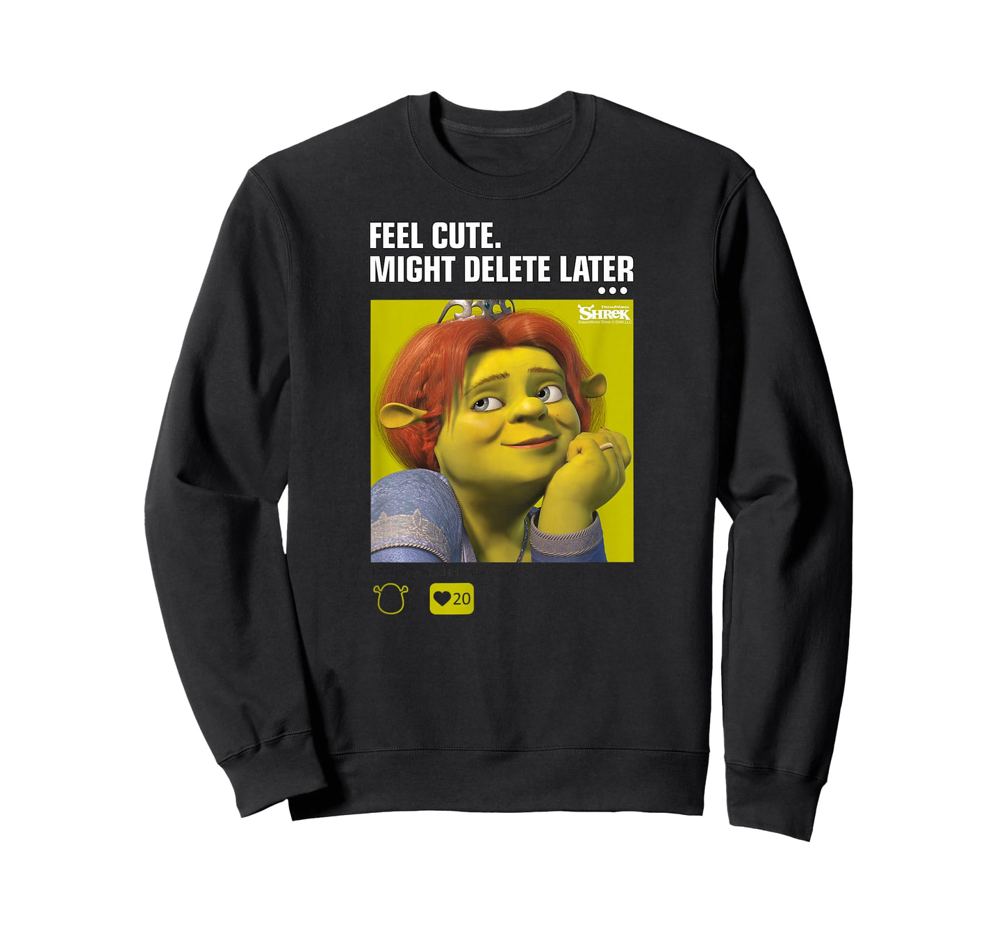 Shrek Fiona Feel Cute Might Delete Later Meme T-Shirt