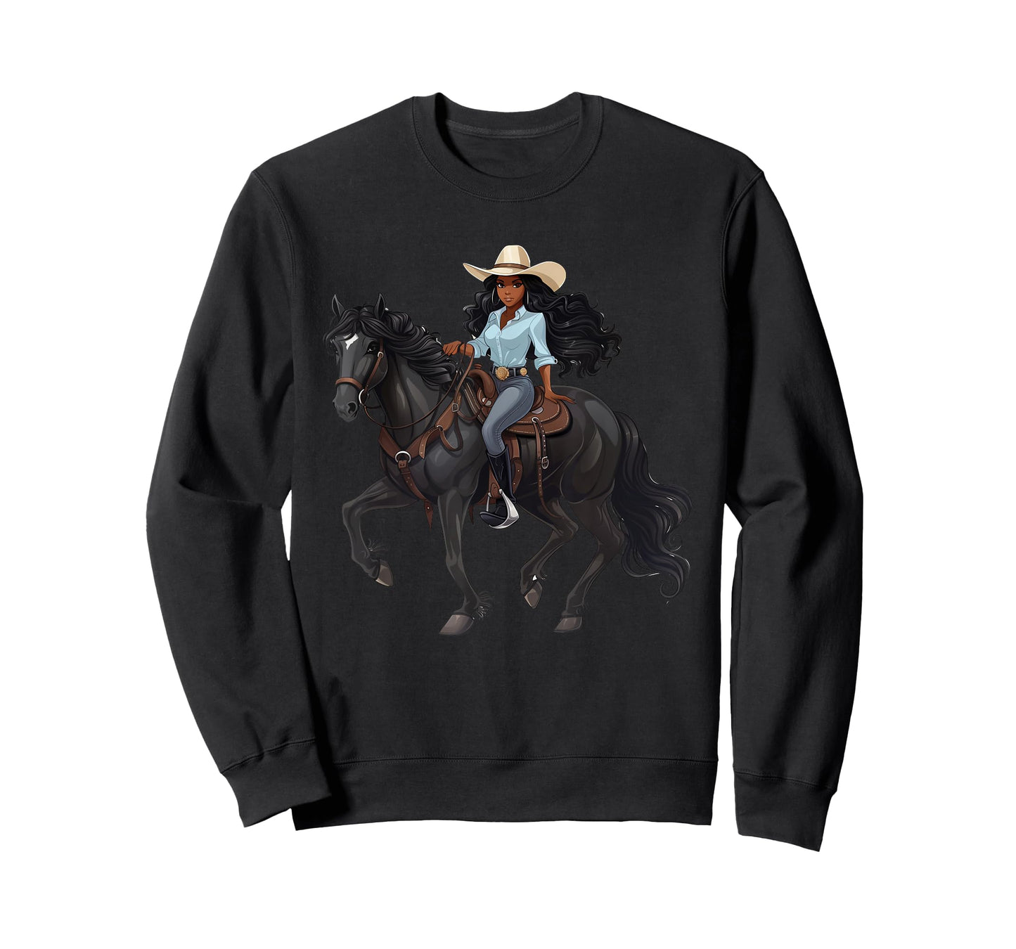 Howdy Black Cowgirls African American Texas Melanin Woman T-Shirt