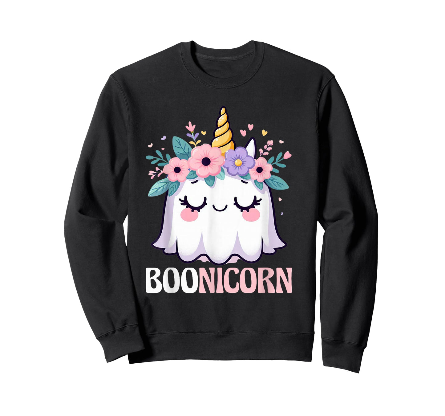 Boonicorn Unicorn Ghost, Unicorn Halloween for Girls T-Shirt