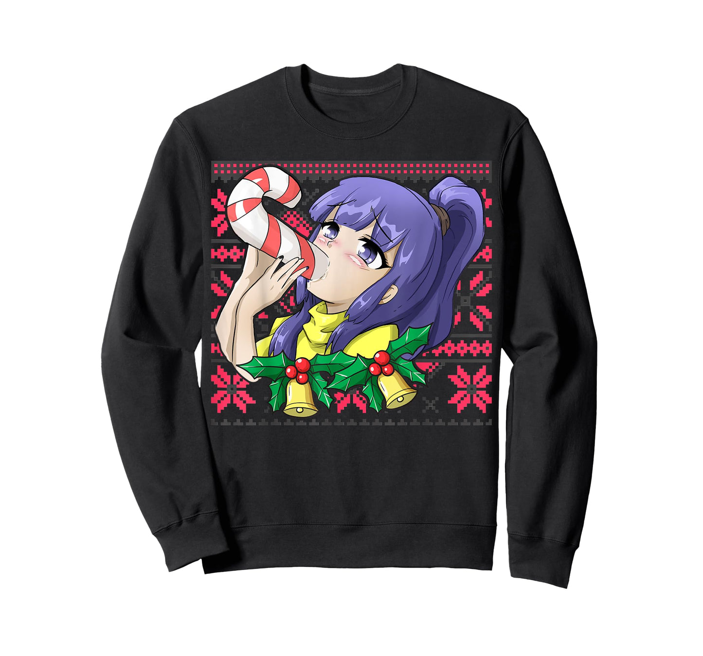 Ugly Christmas Otaku Ahegao Ecchi Etchi Lewd Hentai Kawaii T-Shirt