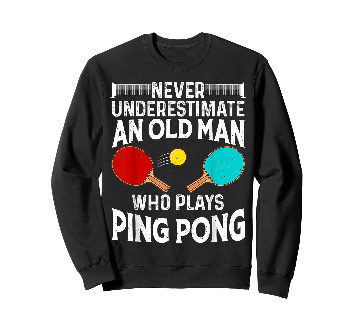 Funny Ping Pong Design Men Dad Grandpa Table Tennis Player T-Shirt