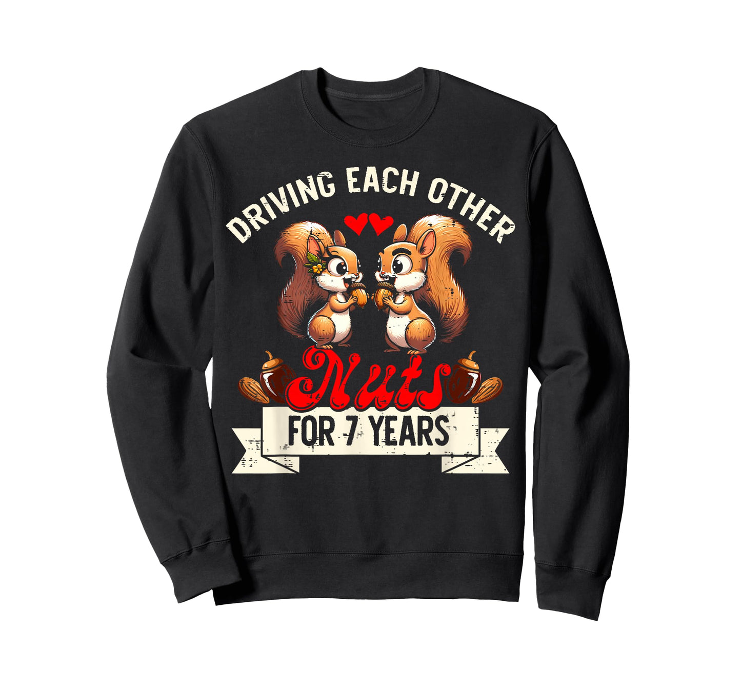 Couples Married 7-Year Funny 7th Wedding Anniversary T-Shirt