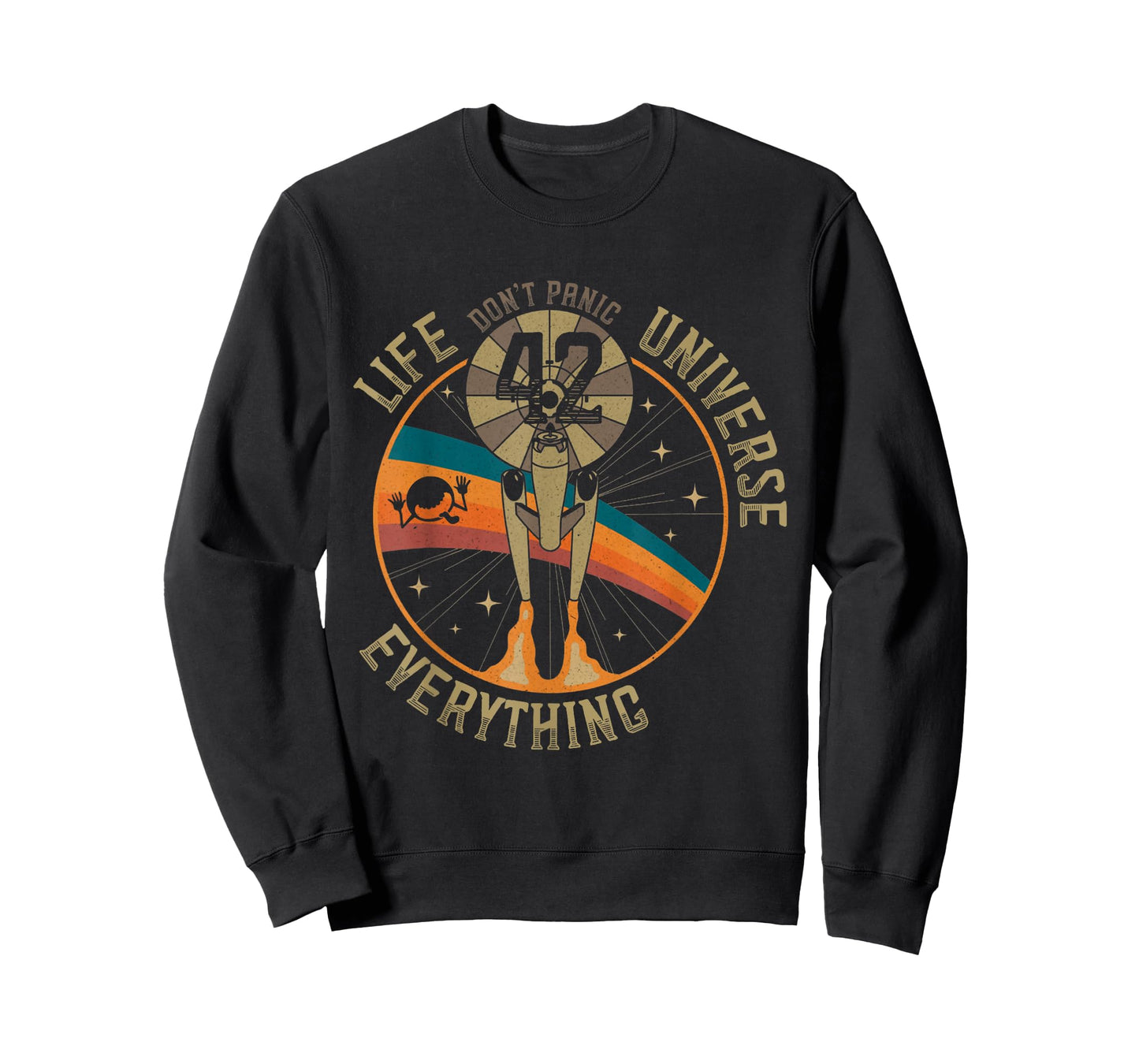 Vintage 42 Answer to Life The Universe and Everything Retro T-Shirt