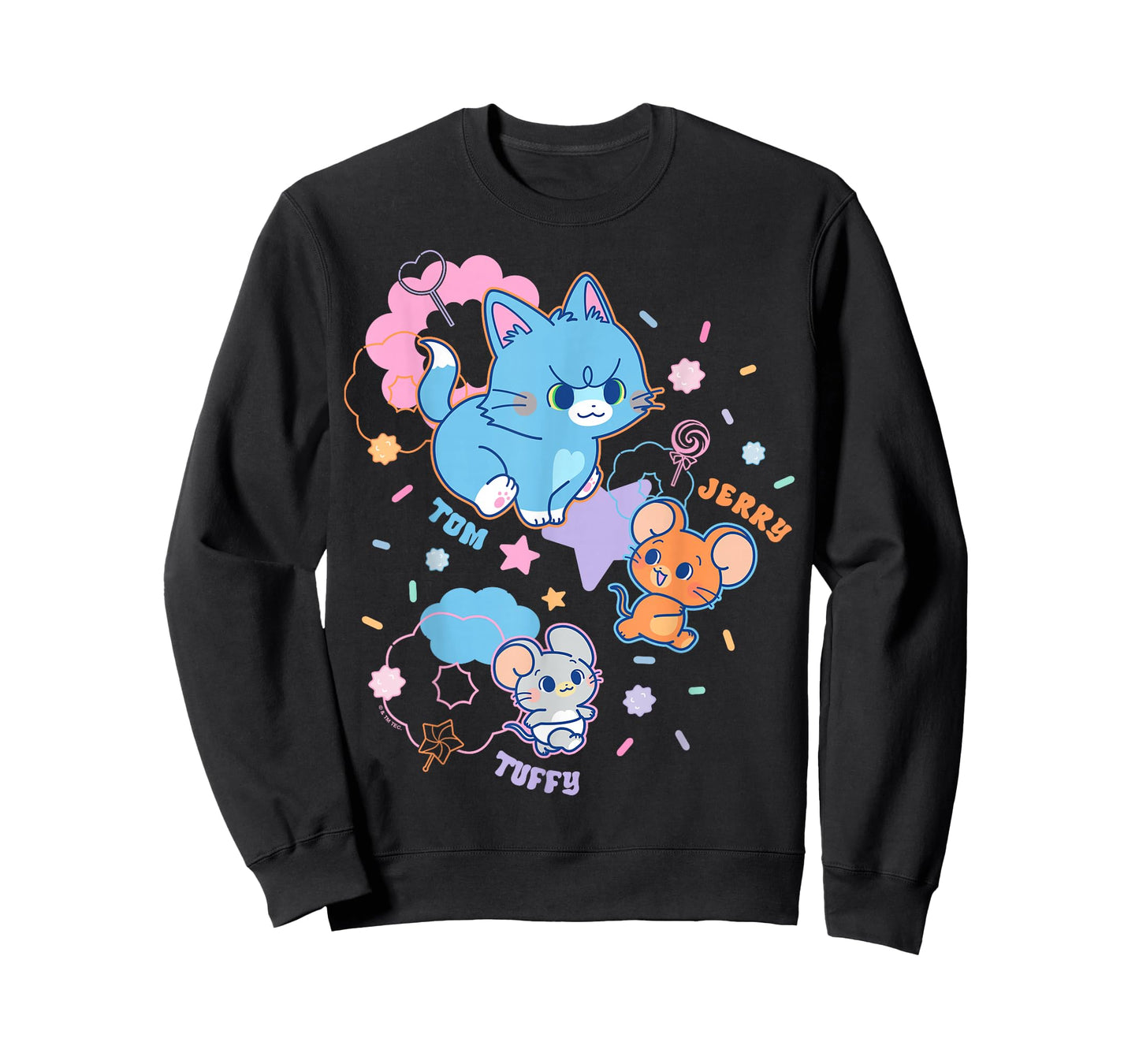 Tom and Jerry Gokko Tom Jerry & Tuffy Cute Chase T-Shirt