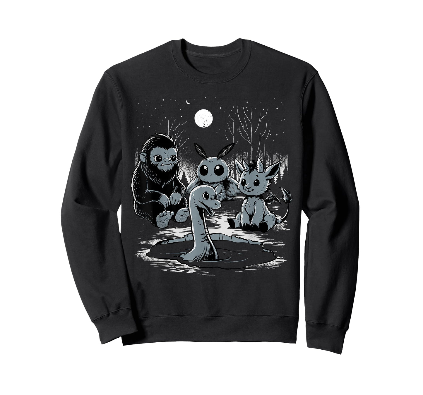 Cryptid Shirt Bigfoot Loch Ness Monster Mothman Jersey Devil T-Shirt